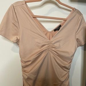 Forever 21 Medium Satin Ruched Shirt